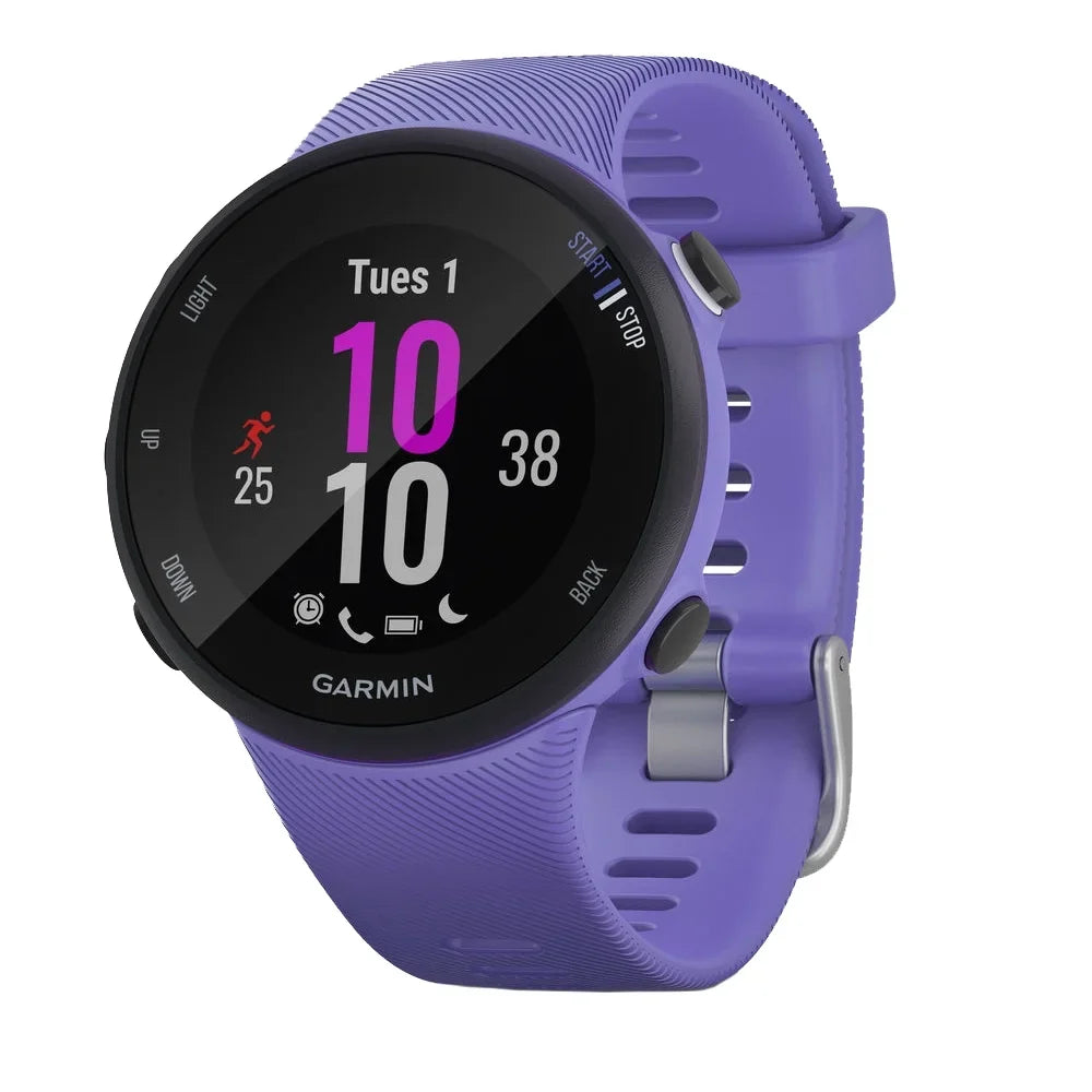 Smartwatch Bundle 45S - (WEYV, Heart 010-N2156-01 Suite Running GPS Yoga (Refurbished) (Iris) Vibes, Restored Fitness Rate Burn) Forerunner Monitor & Garmin With Daily Wellness