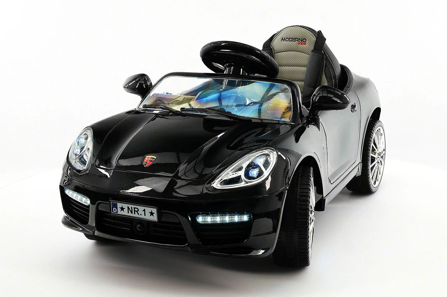 12V Ride-On R/C with Remote Kiddie Car | Metallic Electric Parental Roadster Kids Black
